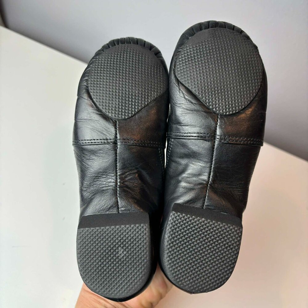 ABT America Ballet Theatre Spotlights Black Leather Jazz Dance Shoes Size 1 - Picture 6 of 11